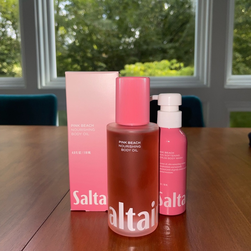 Saltair Pink Beach Body Oil and Body Wash